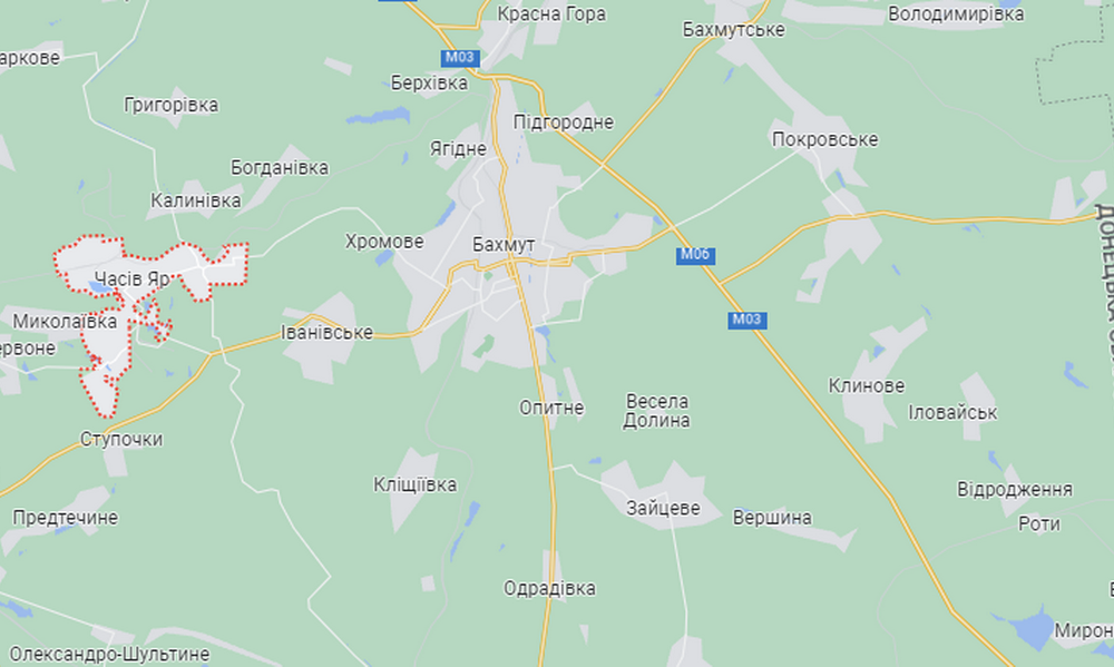 Оккупанты обстреляли Бахмутский район белым фосфором