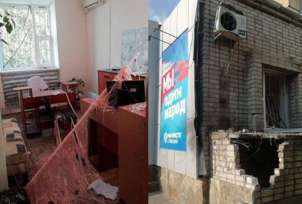 В Бердянске прогремел взрыв возле штаба коллаборантов: фото