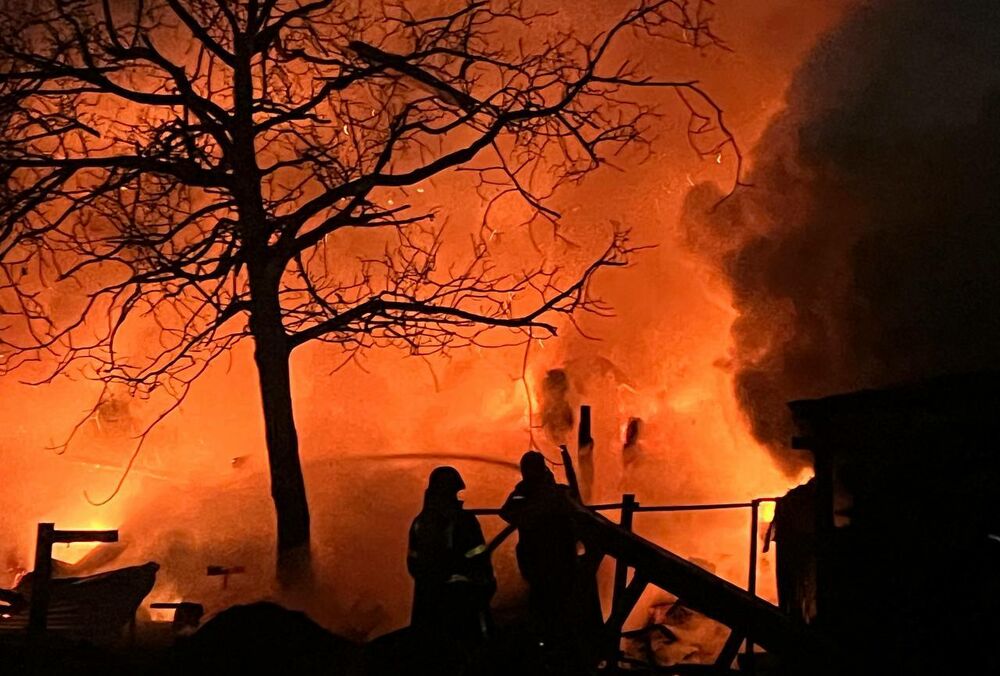 Вражеские дроны массированно атаковали Киев