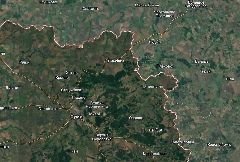 В ЦПД сообщают о тяжелых боях в приграничье Сумской области