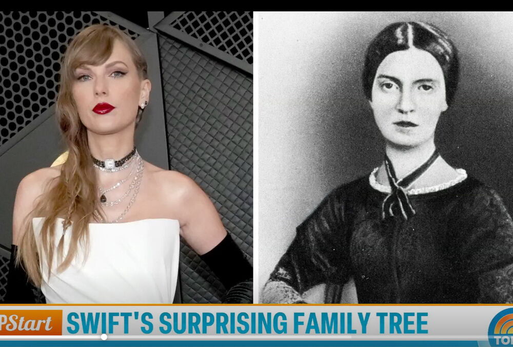 Тейлор Свіфт виявилася родичкою культової поетеси Емілі Дікінсон