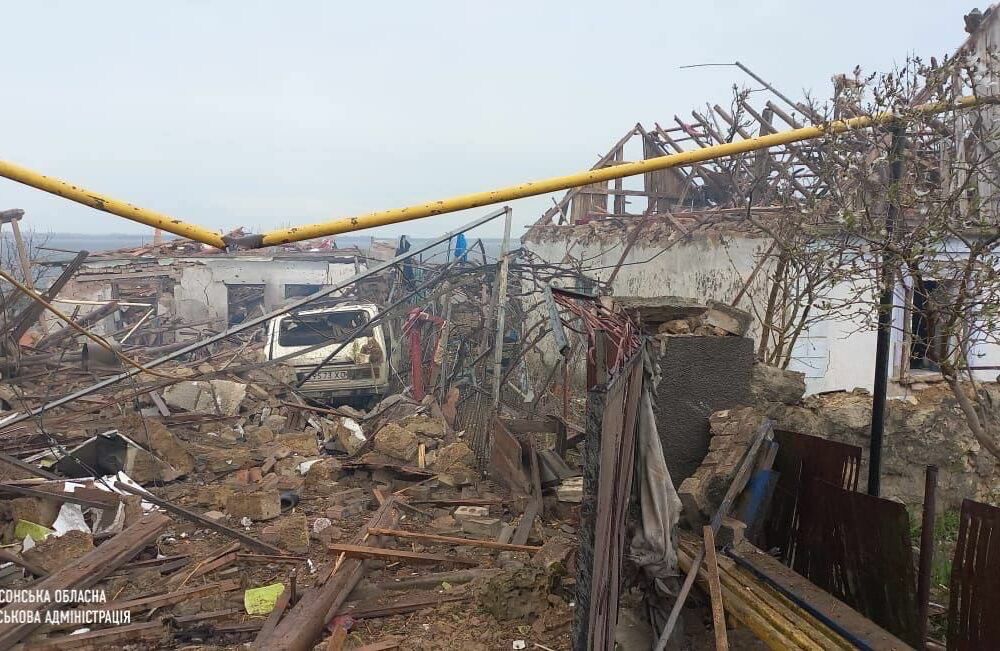 Российская армия атаковала Берислав из авиации