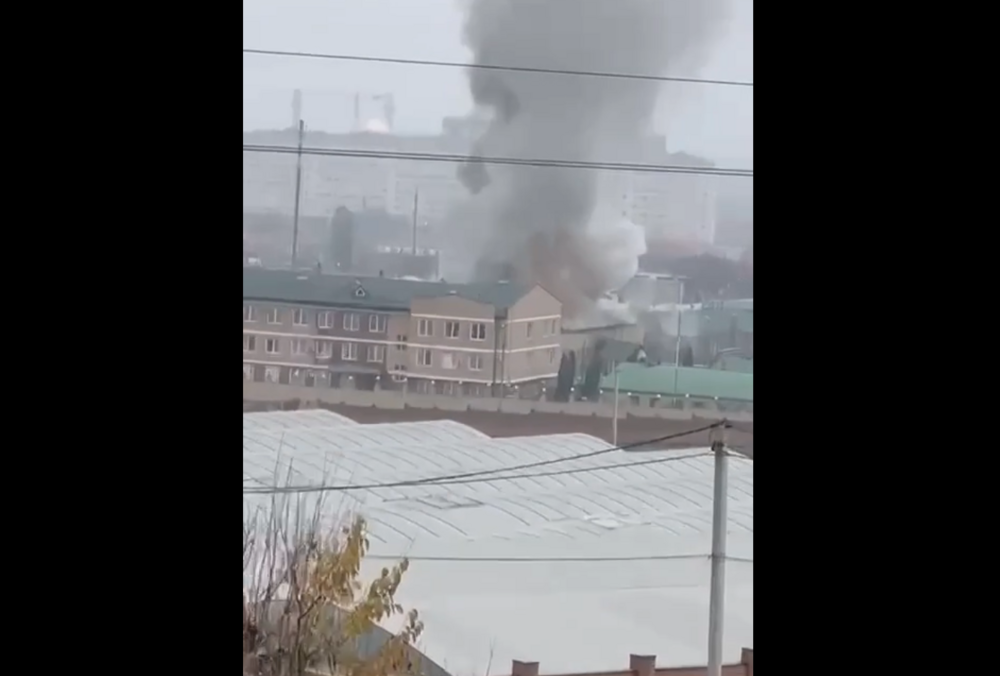 БПЛА атаковали военные объекты в Грозном: видео