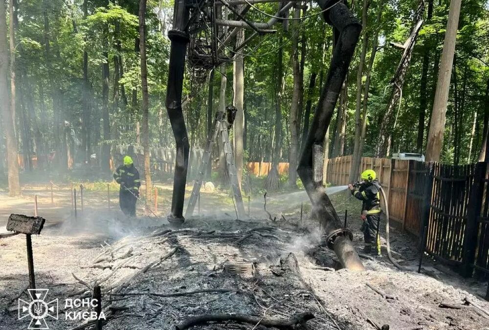 У Києві загорівся парк динозаврів