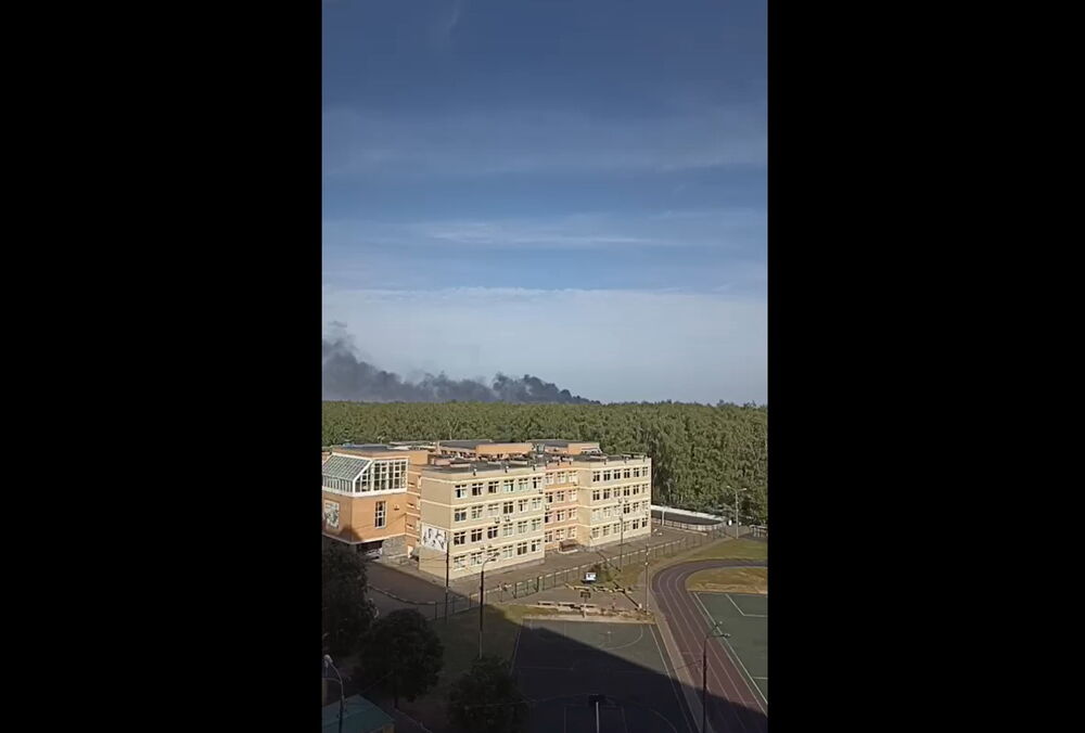 В Московской области горит коксогазовый завод: видео