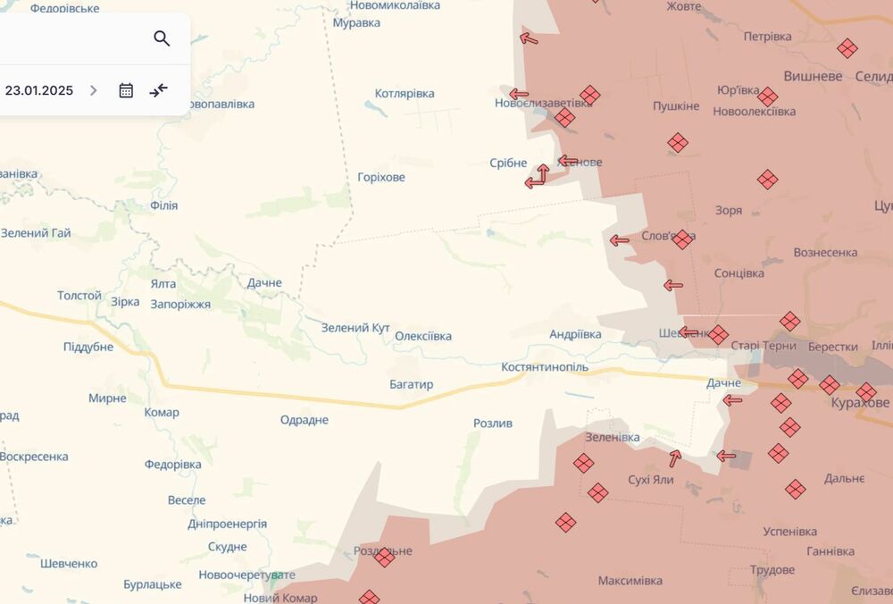Российские оккупанты продвинулись в районе Великой Новоселки, Дачного, Удачного