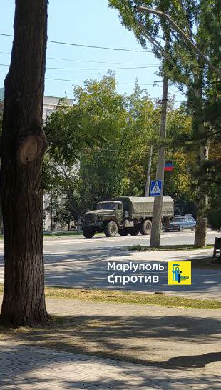 В Мариуполе заметили большое движение российской военной техники в сторону Бердянска: фото — фото
