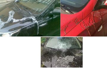 Кислотна атака: в Києві автомобілі один за одним обливають хімікатами