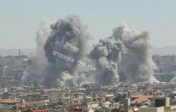 Израиль нанес еще один удар по Генштабу армии Сирии в Дамаске: кадры