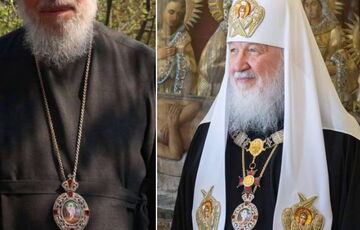 Патриарх Кирилл появился на публике с панагией, которая была украдена у украинского митрополита