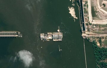 Уровень воды в Каховском водохранилище упал ниже водозабора трех областей