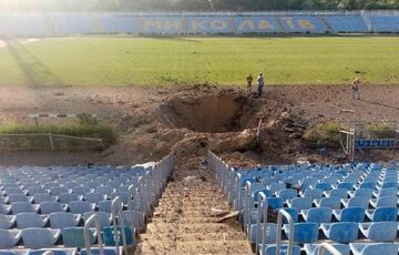Росіяни знищили стадіон у Миколаєві
