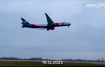 З аеропорту Бориспіль вилетів пасажирський літак: відео