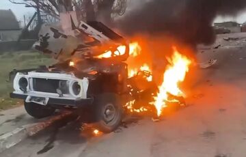 В Херсонской области взорвали авто полицейского-коллаборанта