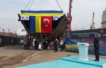 В Турции строят второй корвет для нужд ВМС Украины