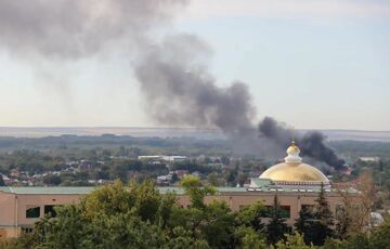 В российском Курске загорелась обувная фабрика В российском Курске загорелась обувная фабрика