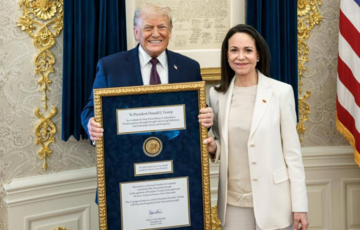 Трамп таки отримав медаль Нобелівської премії миру від Мачадо