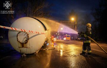 В Одесі загорівся газовоз