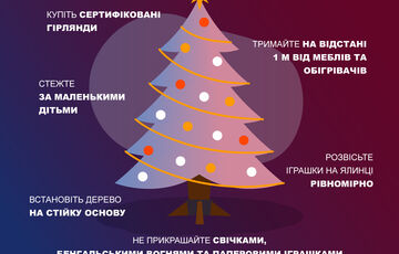 Українцям нагадали правила експлуатації новорічної ялинки