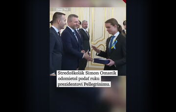 Словацкий школьник отказался пожимать руку пророссийскому президенту Пеллегрини: видео