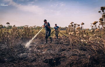 У Чорнобильській зоні горить лісова підстилка на площі 20 га У Чорнобильській зоні горить лісова підстилка на площі 20 га