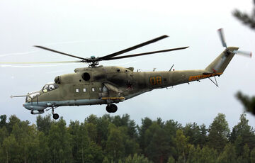 В Абхазії впав військовий вертоліт Мі-24: відео