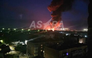 В России атакованы сразу несколько нефтебаз: кадры