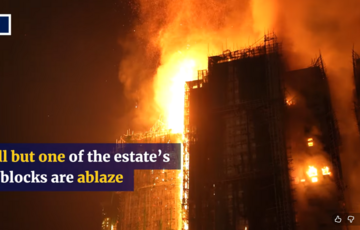 Кількість загиблих під час пожежі в Гонконгу зросла до 65 осіб: боротьба з вогнем триває 24 години