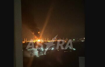 В Энгельсе, с которого взлетают российские бомбардировщики, сильный пожар после новой атаки БПЛА