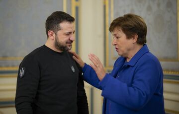 Зеленский встретился в Киеве с директором МВФ Зеленский встретился в Киеве с директором МВФ
