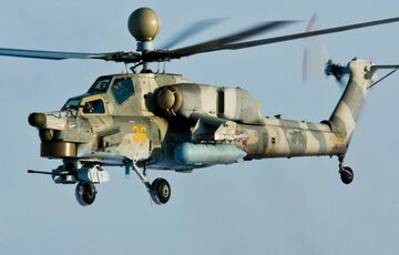 В Воронежской области разбился российский военный вертолет