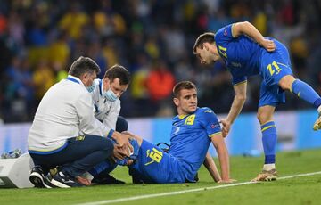 Форвард сборной Украины больше не сможет сыграть на Евро из-за тяжелой травмы