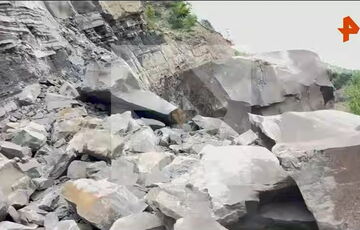 В России из-за обвала скалы 53 села оказались отрезанными от внешнего мира