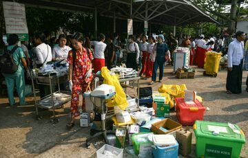 Землетрясение в Мьянме: уже 28 погибших, правозащитники призывают хунту разблокировать гуманитарную помощь