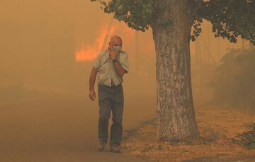 Іспанію охопила потужна лісова пожежа Іспанію охопила потужна лісова пожежа