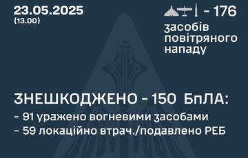 Росія атакувала Україну балістичною ракетою та 175 БПЛА