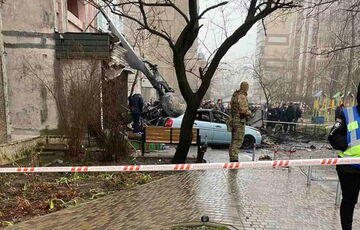 В Броварах упал вертолет Super Puma: свидетелей просят обратиться в полицию