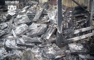 Склад с бойлерами и обогревателями сгорел в результате российского удара по Одесской области: фото