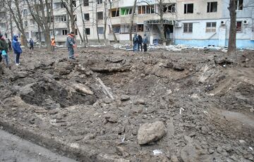 У Чугуєві російська ракета пробила магістральний водогін, який забезпечував водою все місто