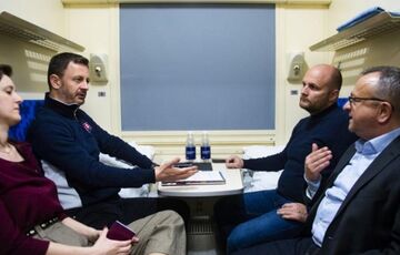 Глави урядів трьох європейських країн прибули до України Глави урядів трьох європейських країн прибули до України