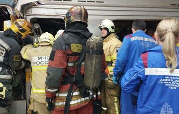 В московском метро столкнулись два поезда