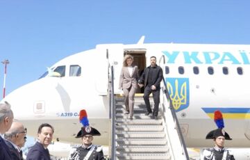 Зеленский прибыл с официальным визитом в Италию Зеленский прибыл с официальным визитом в Италию