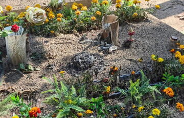 В России дважды подожгли могилу убитого в Украине оккупанта: фото