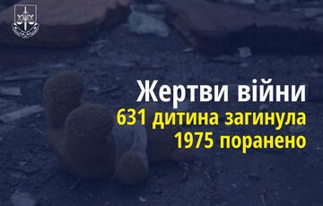 В Україні загинула 631 дитина через російську агресію