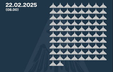 Россия атаковала Украину 162 ударными дронами