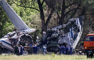 В России разбился военно-транспортный самолет Ил-76
