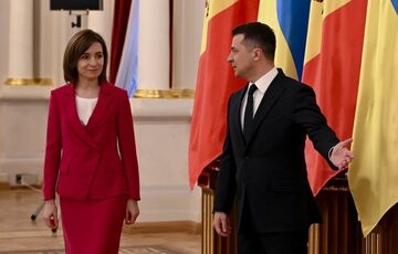 Президент Молдови заговорила українською на зустрічі із Зеленським Президент Молдови заговорила українською на зустрічі із Зеленським