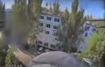 В разведке показали момент удара по полицейскому участку окупантов в Энергодаре