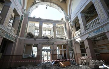 После российского обстрела Лозовой почти 80% потребителей города остались без света