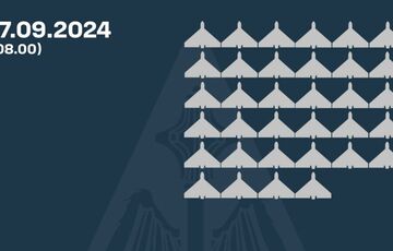 Вночі ППО збила 34 ”шахеди”, РЕБ приземлила ще 12